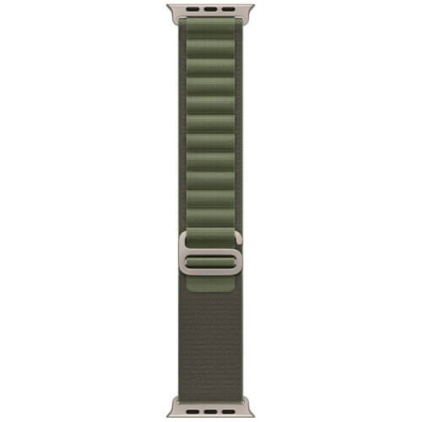 Apple Watch Ultra Titanium Case with Green Alpine Loop - Medium (MQEW3/MQFN3)