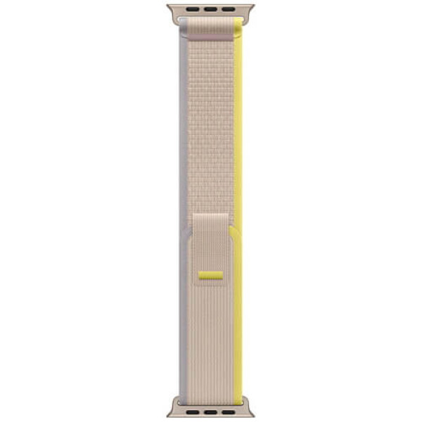 Apple Watch Ultra Titanium Case with Yellow/Beige Trail Loop - S/M (MNHD3/MNHK3)