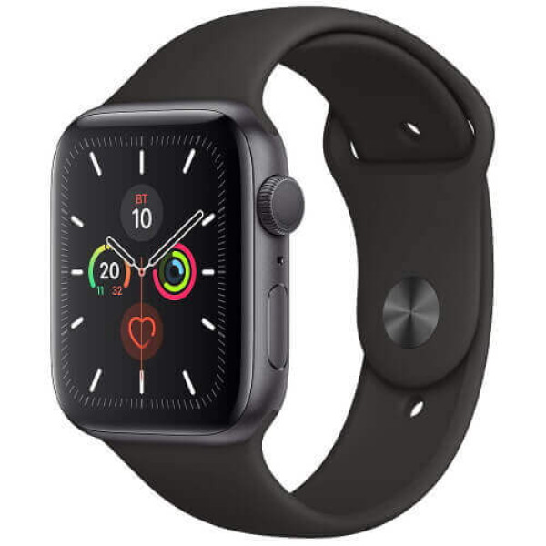 б/у Apple WATCH Series 5 40mm GPS Space Gray Aluminium Case with Black Sport Band (MWV82) (Среднее состояние)
