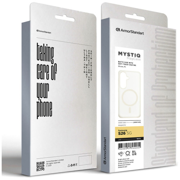 Чехол ArmorStandart Mystiq MagCase for Samsung S26 5G White (ARM91630)