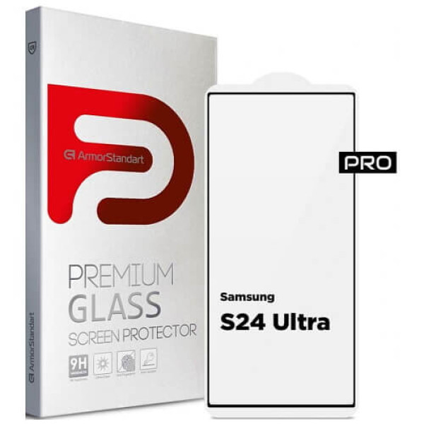 Защитное стекло ArmorStandart Pro for Samsung S24 Ultra Black (ARM72438)