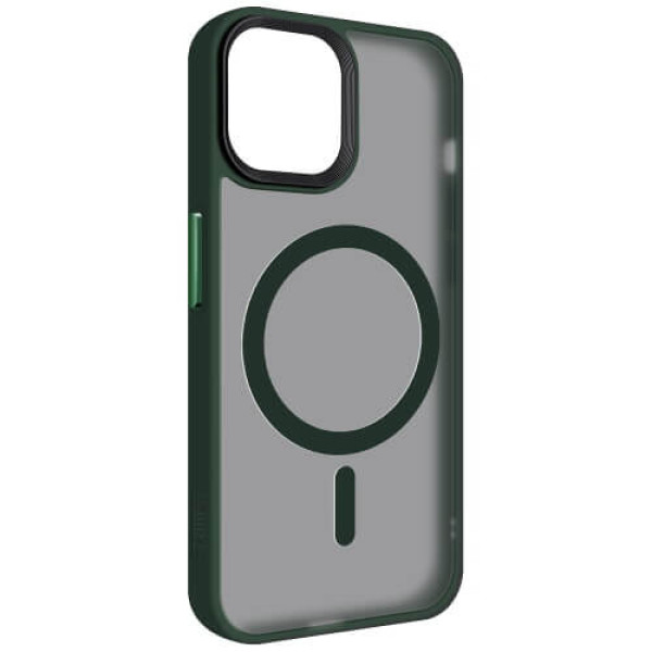 Чехол-накладка ArmorStandart Uniq Magsafe для Apple iPhone 15 Pro Max Dark Green (ARM75321)