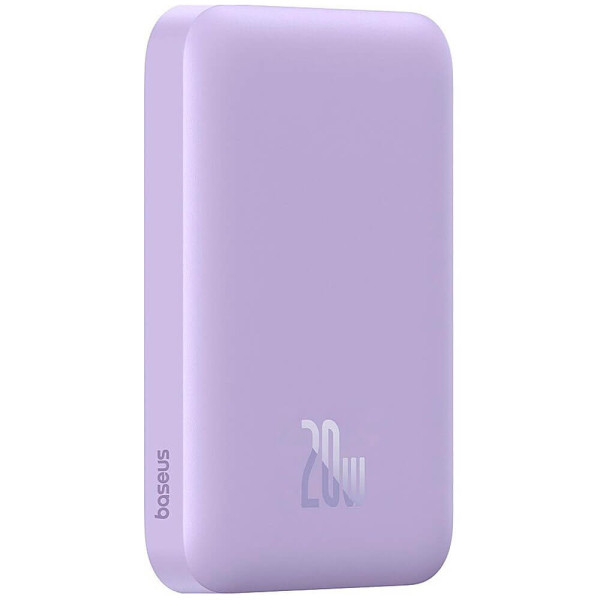 Внешний аккумулятор Baseus Magnetic Mini Air Wireless Fast Charge 6000mAh 20W с кабелем Nebula Purple (P10059002513-00)