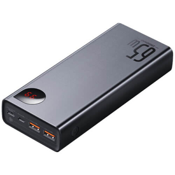 Внешний аккумулятор Baseus Adaman Metal Digital Display Quick Charge Power Bank 65W 20000mAh Black (PPIMDA-D01/PPADM-65S)