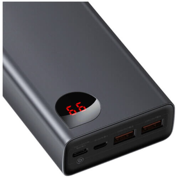 Внешний аккумулятор Baseus Adaman Metal Digital Display Quick Charge Power Bank 65W 20000mAh Black (PPIMDA-D01/PPADM-65S)