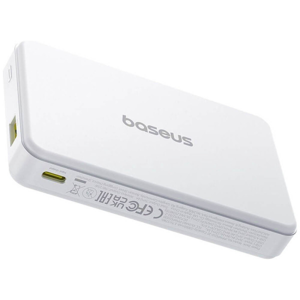 Внешний аккумулятор Baseus Airpow II Qi2 Magnetic 10000mAh 22.5W Moon White with Simple Series Cable (P10080000213-00)