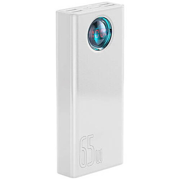 Внешний аккумулятор Baseus Amblight Digital Display Quick Charge 65W 30000mAh White (PPLG-A02, PPLG000102)