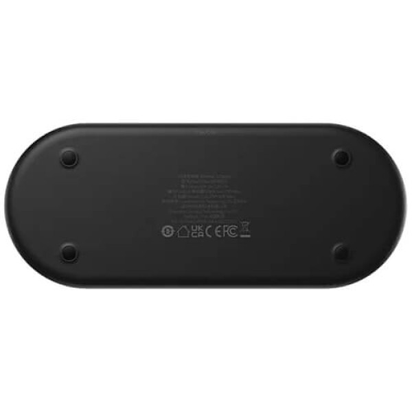 Беспроводное зарядное устройство Baseus Digital LED Display 2-in-1 Wireless Charger Universal Version 20W Black (WXSX010101)