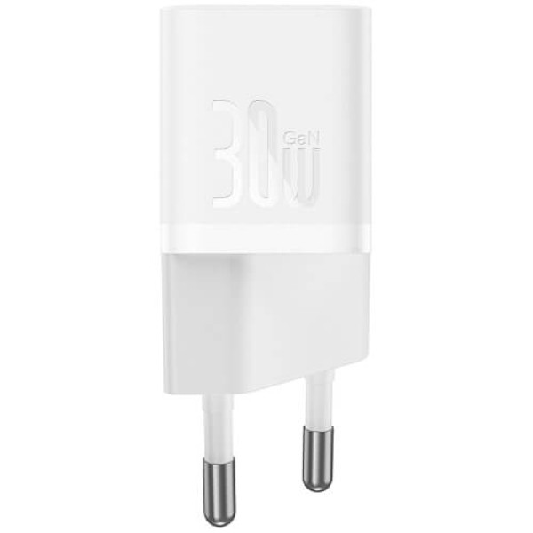 Сетевое зарядное устройство Baseus GaN5 Fast Charger (mini) 1C 30W White (CCGN070502)