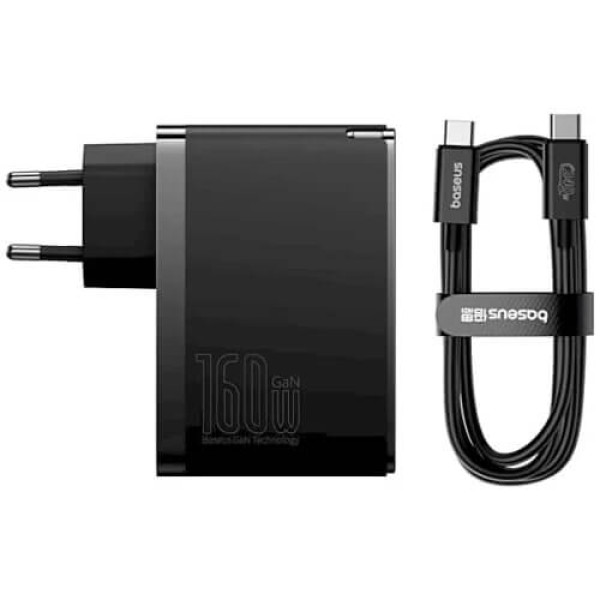 Сетевое зарядное устройство Baseus GaN5 Pro Fast Charger 160W Black with Type-C/Type-C (P10110825113-00)