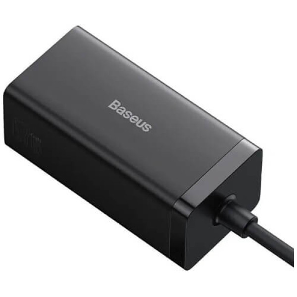 Сетевое зарядное устройство Baseus GaN5 Pro Desktop Fast Charger USB + 2USB-C + HDMI 67W with 1.5m power cord (with Type-C to Type-C cable) (CCGP110201) Black