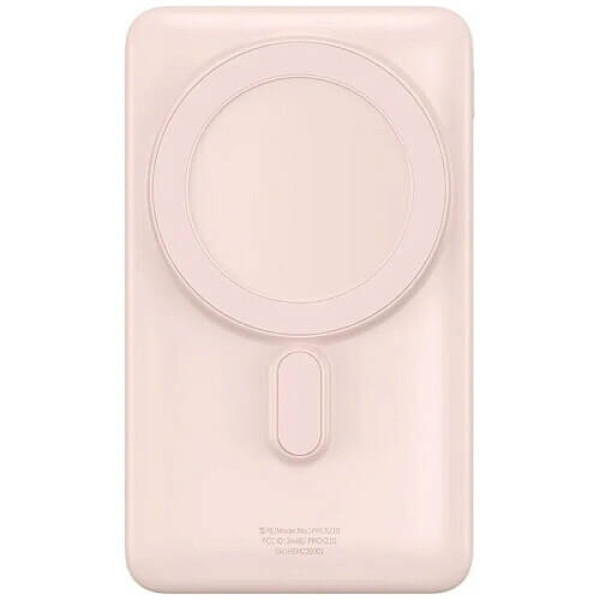 Внешний аккумулятор Baseus Magnetic Bracket Wireless 10000mAh 20W Pink (PPCX000204)