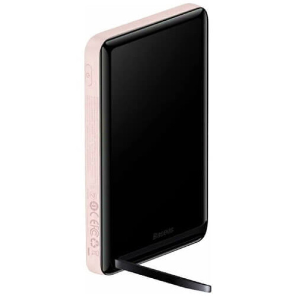 Внешний аккумулятор Baseus Magnetic Bracket Wireless 10000mAh 20W Pink (PPCX000204)