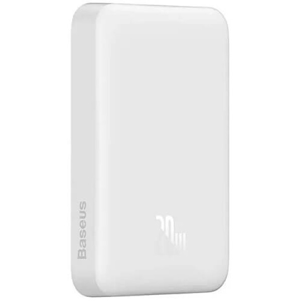 Внешний аккумулятор Baseus Magnetic Mini Wireless Fast Charge Overseas Edition 20W 10000 mAh White (PPCX070002)