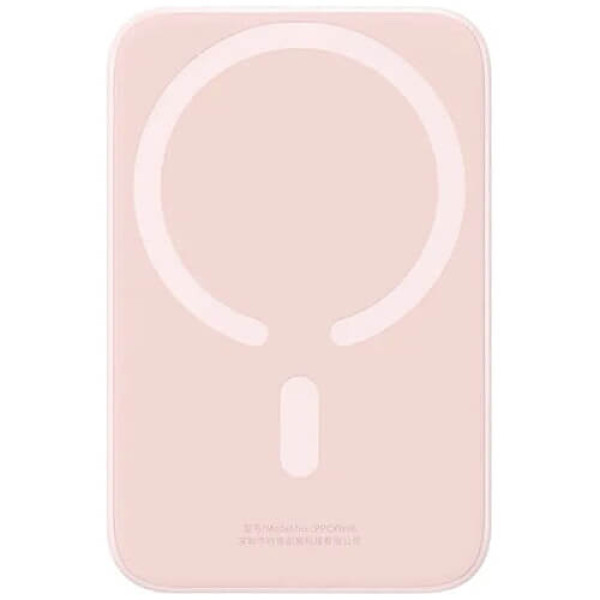 Внешний аккумулятор Baseus Magnetic Mini Wireless Fast Charge Power Bank 6000mAh 20W Pink (PPCX130004)