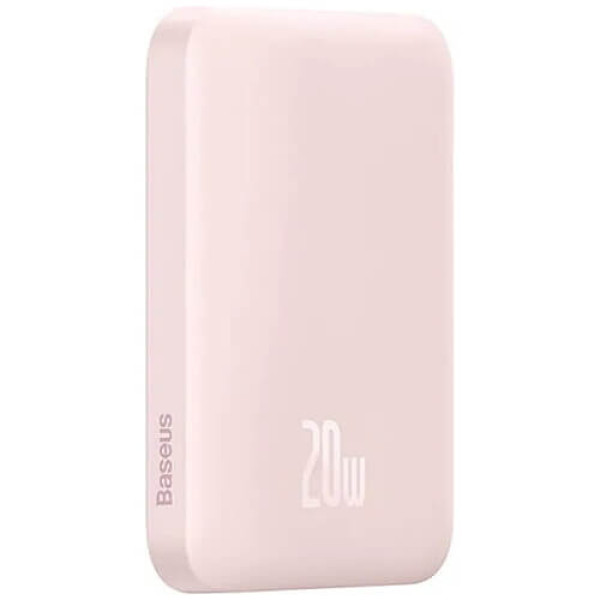 Внешний аккумулятор Baseus Magnetic Mini Wireless Fast Charge Power Bank 6000mAh 20W Pink (PPCX130004)