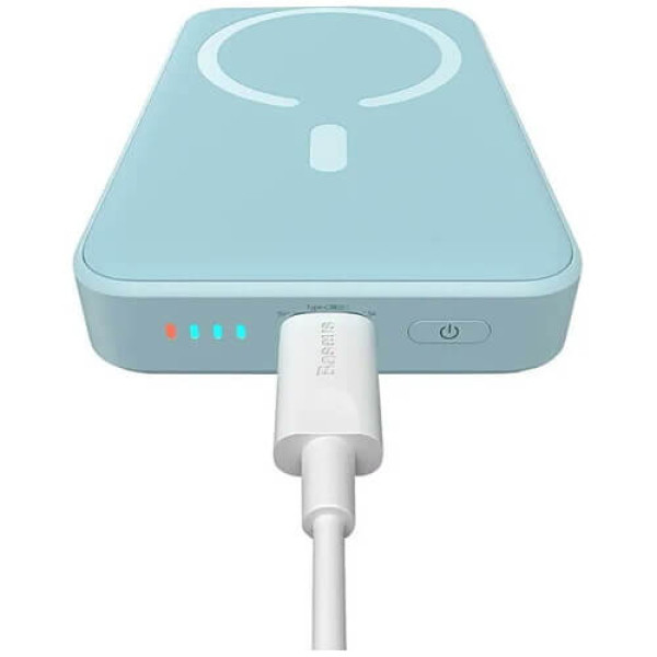 Внешний аккумулятор Baseus Magnetic Mini Wireless Fast Charge Power Bank 10000mAh 20W Blue (PPCX110103)