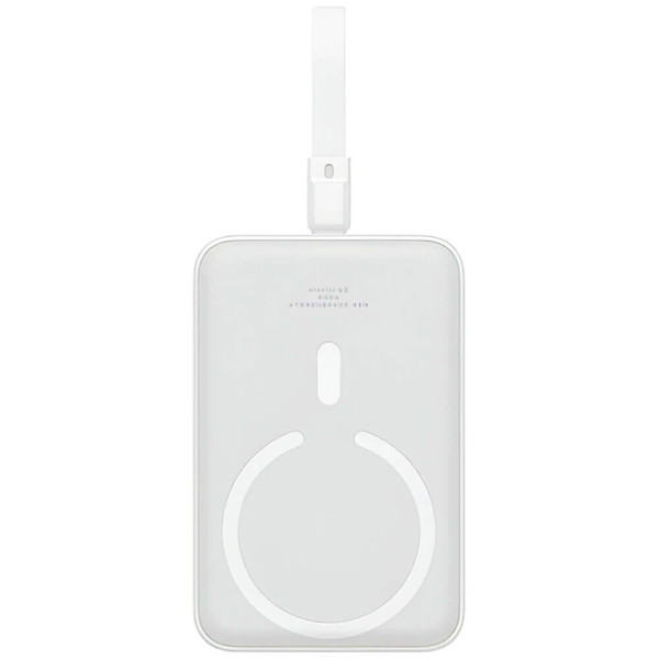 Дополнительный аккумулятор Baseus Magnetic Mini Wireless Fast Charge Power Bank 10000mAh 20W Stellar White (P10022109223-00)