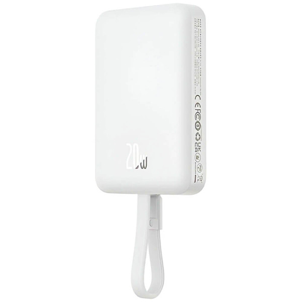 Дополнительный аккумулятор Baseus Magnetic Mini Wireless Fast Charge Power Bank 10000mAh 20W Stellar White (P10022109223-00)