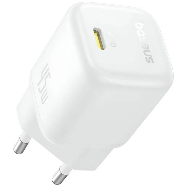Сетевое зарядное устройство Baseus PicoGo GaN Fast Charger 45W Moon White (P10176800213-00)