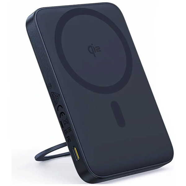 Внешний аккумулятор Baseus PicoGo Qi2 Magnetic with Rotatable Stand 5000mAh 20W Cosmic Black (P10076802123-00)