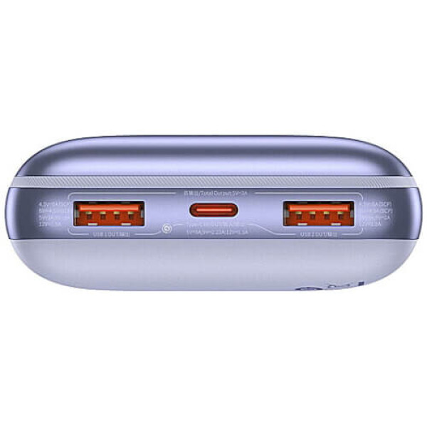 Внешний аккумулятор Baseus Power Bank Bipow Pro Digital Display PD 20000mAh 22.5W Violet (PPBD040305)