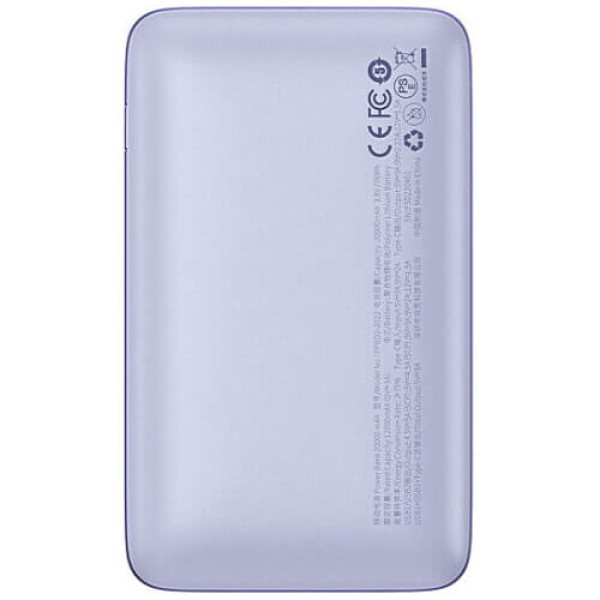 Внешний аккумулятор Baseus Power Bank 20000mAh Bipow Pro Digital Display PD 22.5W Purple (PPBD030005)