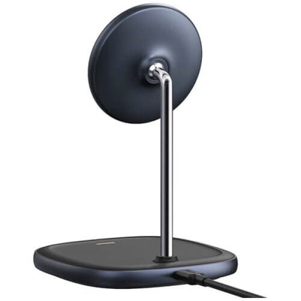 Беспроводное зарядное устройство Baseus Swan Magnetic Desktop Bracket Wireless Charger Black (WXSW-01)