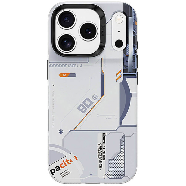 Чехол-накладка Benks for iPhone 17 Pro Max Dynamic Magnetic Mecha Series (White)