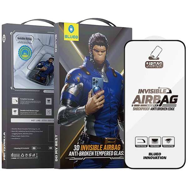 Защитное стекло Blueo 3D Invisible Airbag Tempered Glass for iPhone 16 Pro (NPB35-I16P)
