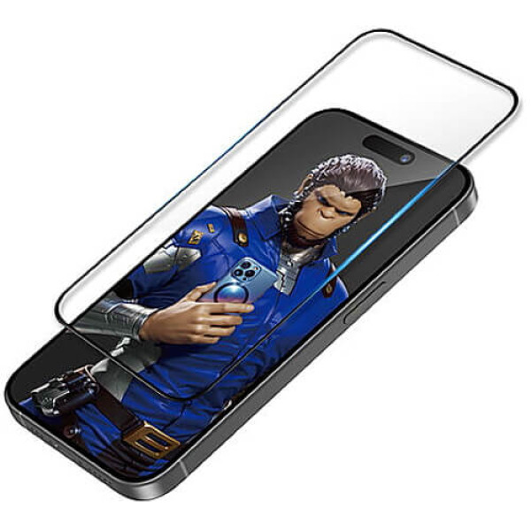 Защитное стекло Blueo 3D Invisible Airbag Tempered Glass for iPhone 15 Pro (NPB35-I15P)