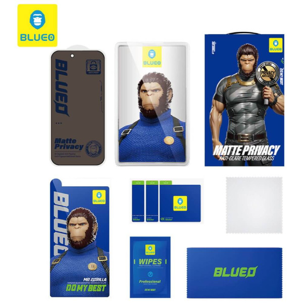 Защитное стекло Blueo Anti-Peep (Privacy) Matte Glass for iPhone 18 Pro Max (NPG1)