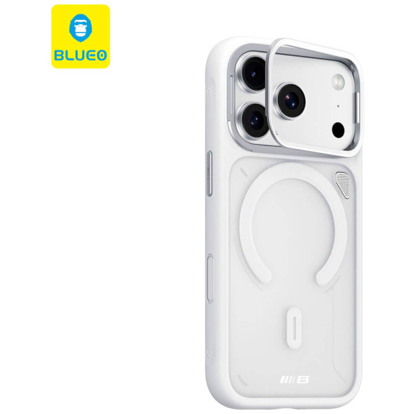 Чехол Blueo Frosted Heat Dissipation Anti-Slip Stand Case for iPhone 17 Pro with MagSafe White (BL057)