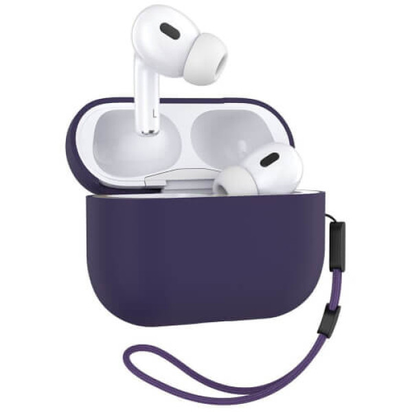 Чехол для наушников Blueo Liquid Silicone Case Airpods Pro 2 Purple (P010PRPL)