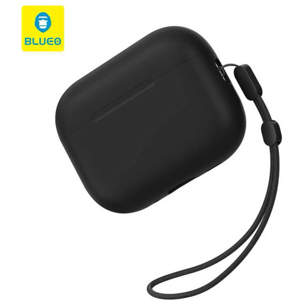 Чехол для наушников Blueo Liquid Silicone Case for AirPods Pro 3 Black (B50BLK)