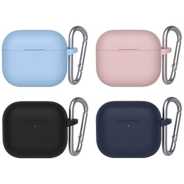 Чехол Blueo Liquid Silicone Case for Apple AirPods 3 with carbine Black