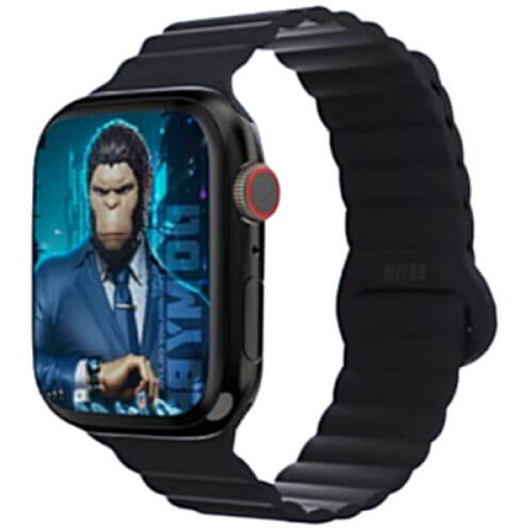 Ремешок Blueo Magnetic Silicone Watch Band 42/44/45/49mm Black (BL005BLK)