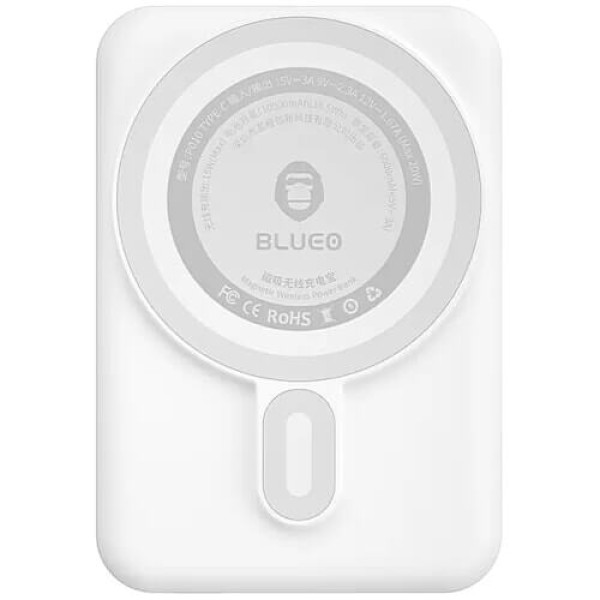 Внешний аккумулятор Blueo Wireless Powebank 10000 mAh White (P010WHT)