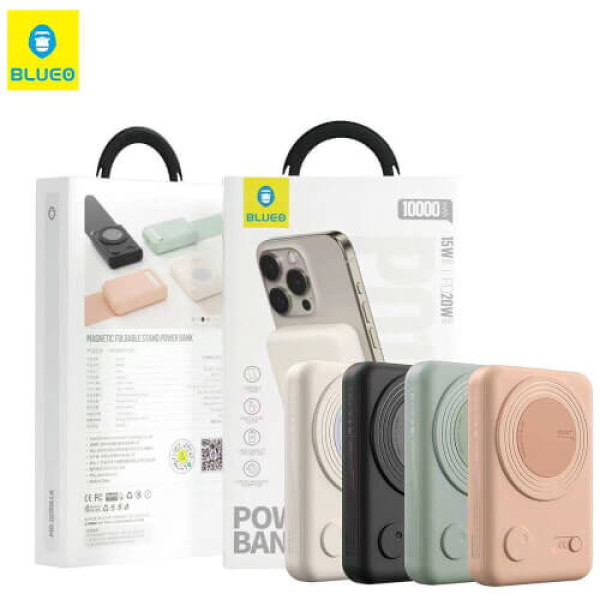 Внешний аккумулятор Blueo Wireless Powerbank with Stand 10000 mAh White (P010WHT(S))