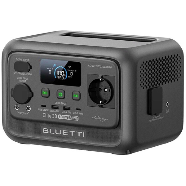 Зарядная станция BLUETTI Elite 30 V2 600W 288Wh (P-EL30V2-EU-GY-BL-010) ГАРАНТИЯ 12 мес.