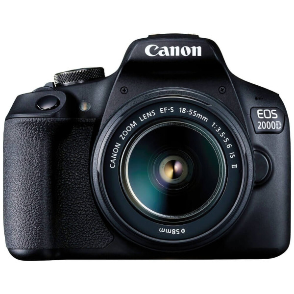 Зеркальный фотоаппарат Canon EOS 2000D kit (18-55mm) IS II (2728C008)