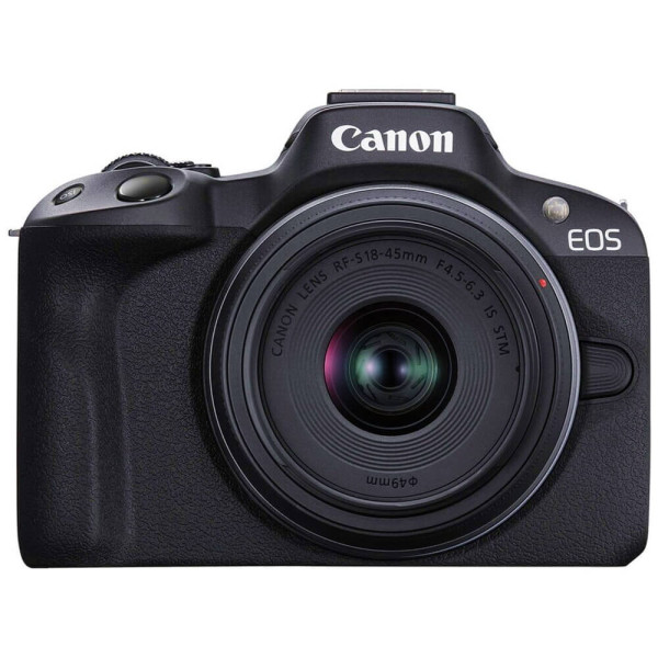 Беззеркальный фотоаппарат Canon EOS R50 kit RF-S 18-45mm IS STM Black (5811C033)