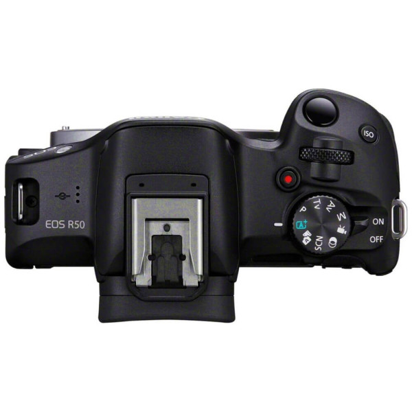 Беззеркальный фотоаппарат Canon EOS R50 kit RF-S 18-45mm IS STM Black (5811C033)