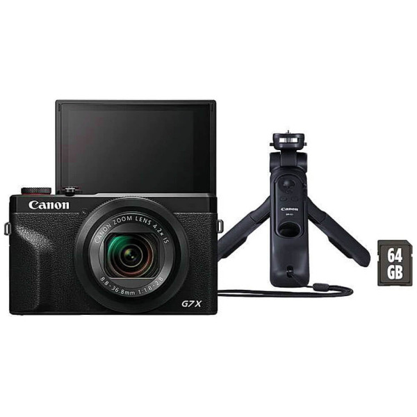 Компактный фотоаппарат Canon PowerShot G7 X Mark III Black VLogger Kit (3637C029) ГАРАНТИЯ 12 мес.