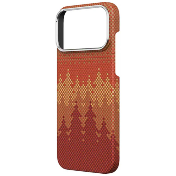 Чехол Comma Woven Ultra-Thin Kevlar Magnetic Shockproof Series for iPhone 17 Pro (Pinery Forest)