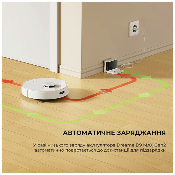 Робот-пылесос с влажной уборкой Dreame D9 MAX White Gen 2 (RLD34GA-Wh) ГАРАНТИЯ 12 мес.