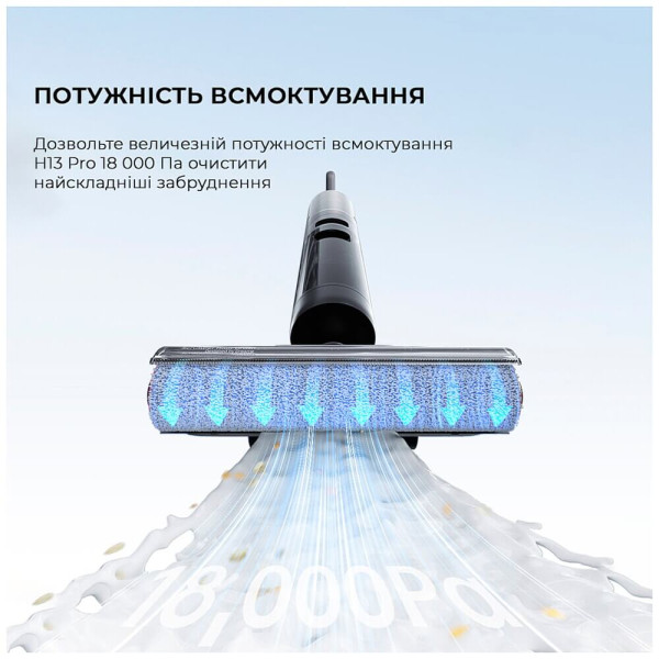 Моющий вертикальный пылесос Dreame H13 Pro