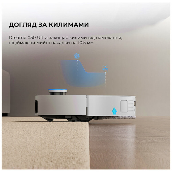 Робот-пылесос с влажной уборкой Dreame X50 Ultra White (RLX85CE-6-Wh) ГАРАНТИЯ 12 мес.