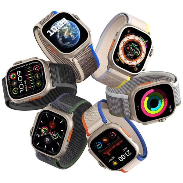 Ремешок Dux Ducis YJ Series for Apple Watch 42/44/45/46/49mm (Green Gray)
