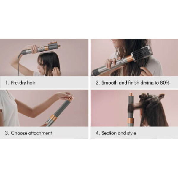 Мультистайлер Dyson Airwrap Long Volumise Strawberry bronze/Blush pink EU (581840-01) ГАРАНТИЯ 3 мес.